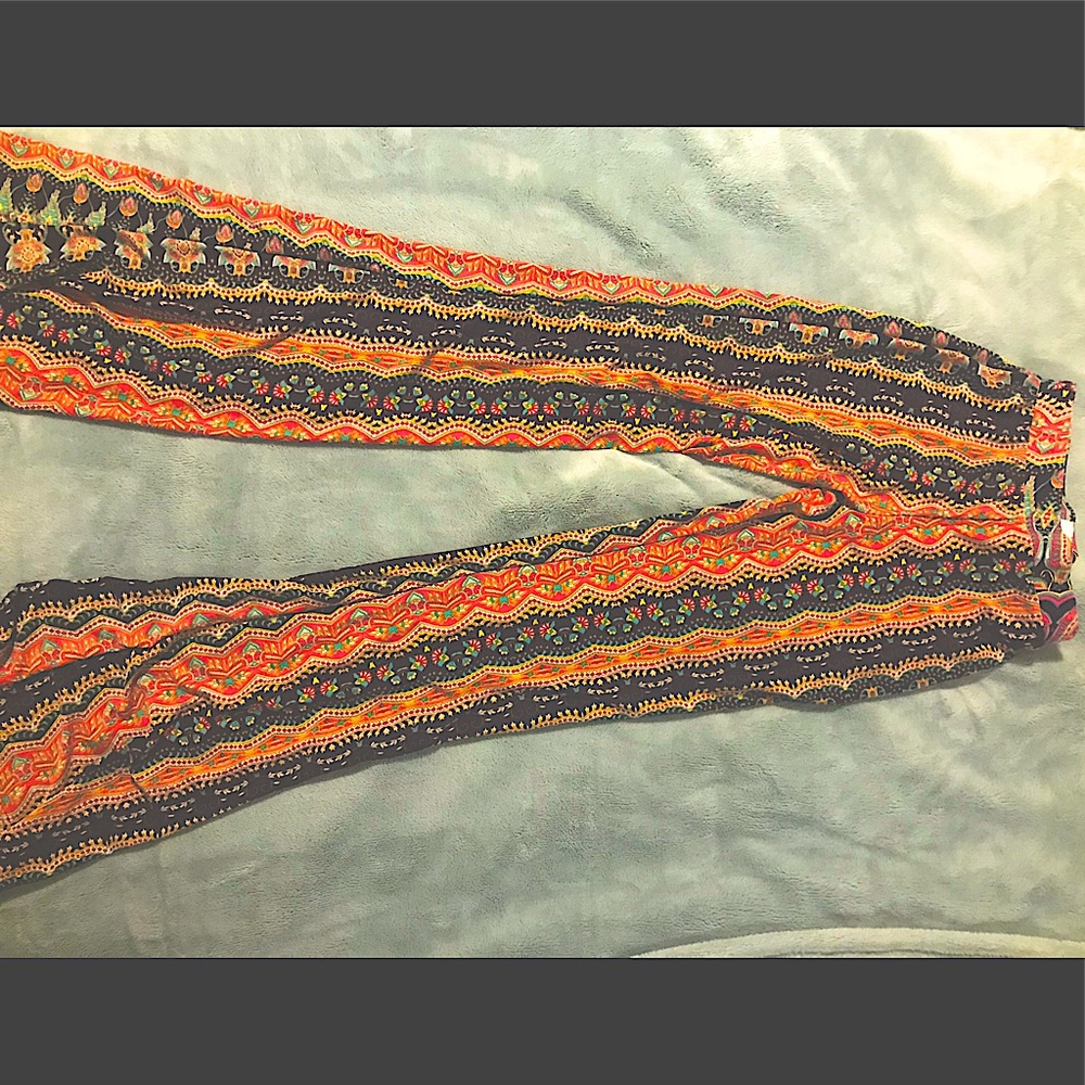 Boho wide legged flairs